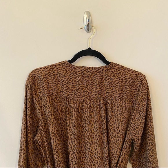 GAP-ANIMAL Print Tie-Belt Dress (Size:Medium) - Picture 6 of 12